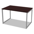  | Alera ALELSTB30GR Open Office Desk Series 47.25 to 70.78w x 29.5d x 28.5h Adjustable O-Leg Desk Base - Silver image number 4