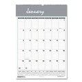 Calendars & Planners | House of Doolittle 332 12 in. x 17 in. 12-Month (Jan-Dec 2026) Bar Harbor Recycled Wirebound Monthly Wall Calendar - White/Blue/Gray Sheets image number 0