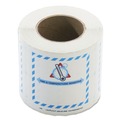 Office Jansan | LabelMaster L450 5.5 in. x 5 in. Self-Adhesive Shipping and Handling Time and Temperature Labels - White/Blue/Red/Gray (1/Roll) image number 1