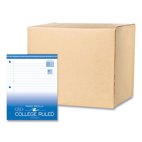 Paper & Printables | Roaring Spring 83933 8.5 in. x 11 in. 3-Hole Punched Loose Leaf Paper - White (24/Carton) image number 0
