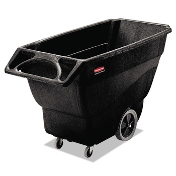 Rubbermaid Commercial 151 gal. 600 lbs. Capacity Plastic Structural Foam Tilt Truck - Black