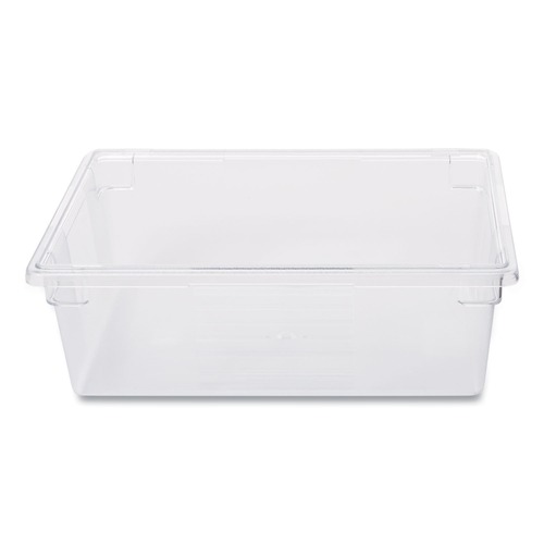 Food Trays, Containers, and Lids | Rubbermaid Commercial FG330000CLR 12.5 Gallon 26 in. x 18 in. x 9 in. Food/Tote Boxes - Clear image number 0