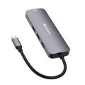 Office Electronics & Batteries | Verbatim 32151 USB-C Pro Multiport Hub8 Port - Gray image number 0