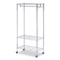Office Jansan | Alera ALEGR363618SR 36 in. W x 18 in. D x 75 in. H 30 Garments Wire Shelving Garment Rack - Silver image number 0