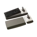 Mouse Pads & Wrist Support | 3M WR420LE 19.6 in. x 10.6 in. Antimicrobial Gel Keyboard Wrist Rest Platform - Black/Gray/Silver image number 3