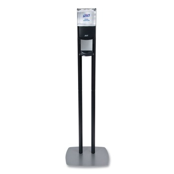 PURELL 7218-DS ES8 13.5 in. x 5 in. x 28.5 in. 1,200 mL Hand Sanitizer Floor Stand with Dispenser - Graphite/Silver (1/Carton)