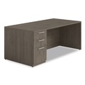 Office Desks & Workstations | Alera AE1NZK-UF3672S TOM 72 in. x 36 in. x 29 in. Seville Series Single Left Pedestal Desk - Walnut image number 0