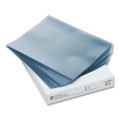 Office Jansan | C-Line 31357 8-1/2 in. x 11 in. Binding Bar Vinyl Report Covers - Clear (100/Box) image number 0