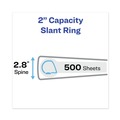 Office Jansan | Avery 17143 3 Slant Rings 2 in. Capacity 11 in. x 8.5 in. TouchGuard Protection Heavy-Duty View Binders - White image number 6