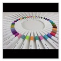 Office Jansan | uni-ball 24839 Fine 0.4 mm Stick EMOTT ever fine Porous Point Pen - Assorted Ink Colors, White Barrel (1 Set) image number 6
