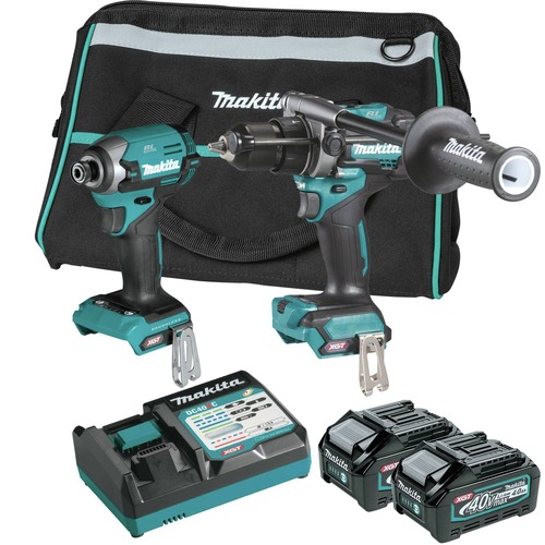 Combo Kits | Makita GT201SM 40V Max XGT Lithium-Ion Brushless 1/2 in. Cordless Hammer Drill Driver and 4-Speed Impact Driver Combo Kit with 2 Batteries (4 Ah) image number 0