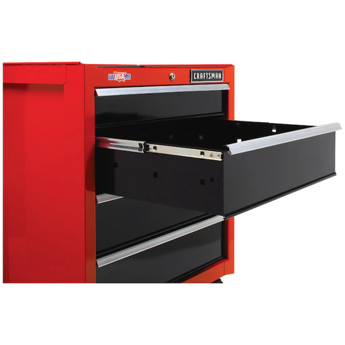 Craftsman CMST22659RB 2000 Series 26 in. 4-Drawer Tool Cabinet - Black-Red