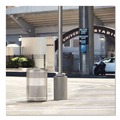 Trash & Waste Bins | Rubbermaid Commercial FGS55ETBKPL 51 gal. Classics Perforated Steel Open Top Receptacle - Black image number 4