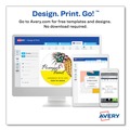 Office Jansan | Avery 22820 2 in. x 3.33 in. Labels with Sure Feed and Easy Peel - Oval Glossy White (80/Pack) image number 5