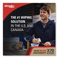 Office Jansan | WypAll 41702 X70 9.8 in. x 12.2 in. Center-Pull Cloths - White (275/Roll, 3 Rolls/Carton) image number 3