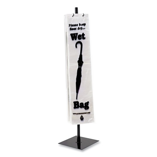Office Jansan | Tatco 57019 Powder Coated Steel 10 in. x 10 in. x 40 in. Wet Umbrella Bag Stand - Black image number 0