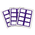  | C-Line 92365 3.38 in. x 2.33 in. Laser Printer Name Badges - White/Blue (200/Box) image number 1