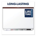 Office & Office Supplies | Quartet P554MP2 Prestige 2 Duramax 48 in. x 36 in. Magnetic Porcelain Whiteboard - Mahogany image number 6