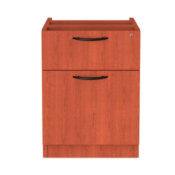 Alera 15.63 in. x 20.5 in. x 19.25 in. Valencia Series 2-Drawer Hanging File Pedestal - Cherry