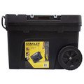 Cases and Bags | Stanley 033026R 29.64 in. x 24 in. x 19.30 in. 17 Gallon Portable Contractor Tool Chest - Black image number 3