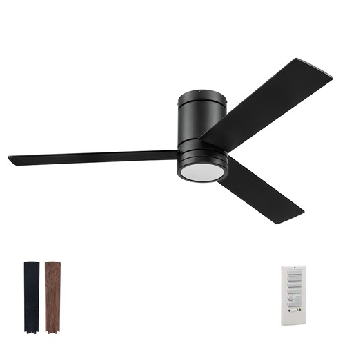 Black + Decker 52 3-Blade Ceiling Fan with Light Kit and Remote