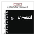 Office Jansan | Universal UNV66600 11 in. x 8.5 in. 1-Subject Medium/College Rule Wirebound Notebook - Black Cover image number 4