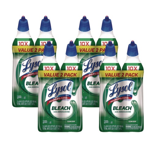 Cleaning & Janitorial Supplies | LYSOL Brand 19200-96085 24 oz Disinfectant Toilet Bowl Cleaner with Bleach (4/Carton) image number 0