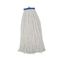 Mops | Boardwalk BWK724REA 24 oz. Cut-End Lie-Flat Rayon Wet Mop Head - White image number 0