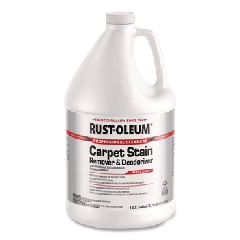Rust-Oleum Carpet Stain Remover Plus Deodorizer Lemon Scent 1 gal Jug (4/Carton)