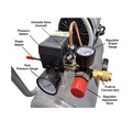 Stationary Air Compressors | California Air Tools CAT-8010ALFC 8 Gallon 1 HP Ultra Quiet and Oil-Free Aluminum Tank Air Compressor image number 7