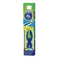 Cleaning Cloths | Swiffer 80337555 16.5 in. x 9 in. Cloth Head 46 in. Aluminum/Plastic Handle Sweeper Mop - White Head/Green/Silver Handle image number 2