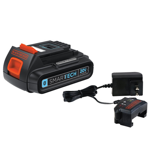 Battery and Charger Starter Kits | Black & Decker LBXR20BTK 20V MAX 1.5 Ah Lithium-Ion SMARTECH Battery and Charger Kit image number 0