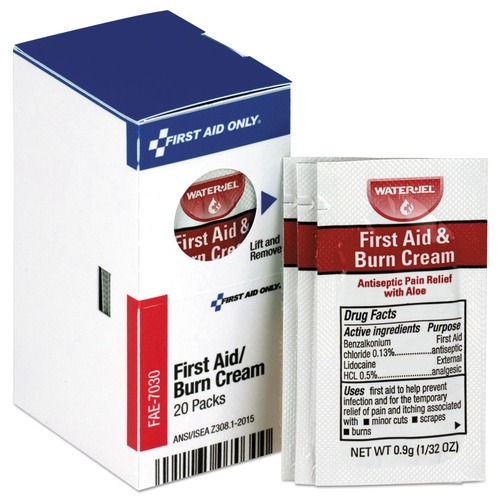 First Aid | First Aid Only FAE-7030 0.9 grams Packets Burn Cream Refill for SmartCompliance General Business Cabinet (20/Box) image number 0