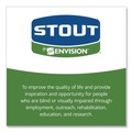 Storage Accessories | Stout by Envision T3340B13 33 in. x 40 in. 1.3 mil. 33 Gallon Total Recycled Content Plastic Trash Bags - Brown/ Black (100/Carton) image number 7