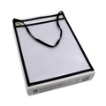 Office Jansan | C-Line 41922 75 Sheet Capacity 1-Pocket 9 in. x 12 in. Shop Ticket Holder with Strap - Black (15/Box) image number 0