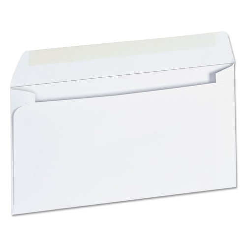 Universal UNV35206 3.63 in. x 6.5 in. Gummed Closure Square Flap Business Envelopes - White (500/Box) image number 0
