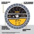 Circular Saw Blades | Dewalt DW47627 16 in. XP7 All-Purpose Segmented Diamond Blade image number 4