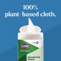 Cleaning & Janitorial Supplies | Clorox 60605 CloroxPro EcoClean 8 in. x 7 in. 1-Ply Disinfecting Wipes - Unscented White image number 6