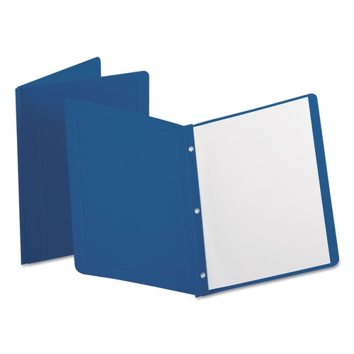Office Jansan | Oxford 52538EE 3 Fasteners Report Cover Panel and Border Cover - Dark Blue (25/Box) image number 0