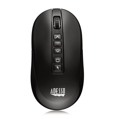 Office Electronics & Batteries | Adesso IMOUSE P40 iMouse P40 2.4 GHz Frequency/100 ft Wireless Range Left/Right Wireless Multifunctional Presenter Mouse - Black image number 0
