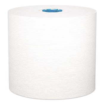 Kleenex 25637 1-Ply 7.5 in. x 700 ft. Hard Roll Paper Towels with Premium Absorbency Pockets - White with Blue Core (6/Carton)
