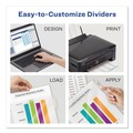 Office Jansan | Avery 75500 Print and Apply Index Maker 11 in. x 8.5 in. Clear Label Sheet Protector Dividers with 5 White Tabs (1/Set) image number 3
