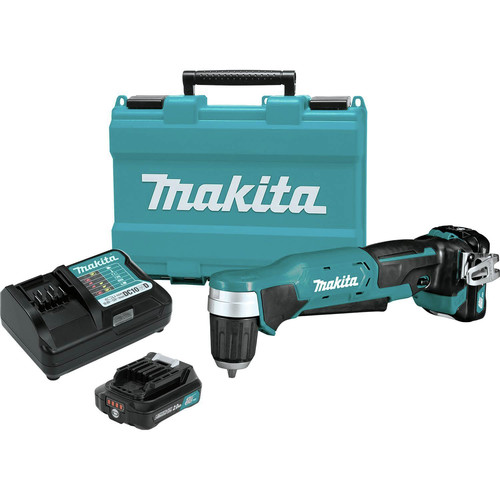 Right Angle Drills | Makita AD04R1 12V max CXT Lithium-Ion 3/8 in. Cordless Right Angle Drill Kit (2 Ah) image number 0