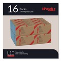 Cleaning & Janitorial Supplies | WypAll 05120 L10 9.38 in. x 10.25 in. 2-Ply Banded Windshield Wipers - Light Blue (140/Pack, 16 Packs/Carton) image number 2