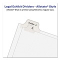 Office Jansan | Avery 01703 11 x 8.5 Allstate Style Preprinted Legal Exhibit Side 51 to 75 Tab Index Dividers - White (25-Pieces/Set) image number 6