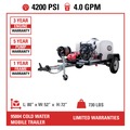 Pressure Washers | Simpson 95004 Trailer 4200 PSI 4.0 GPM Cold Water Mobile Washing System Powered by VANGUARD image number 10
