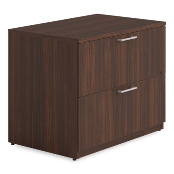 Alera AE1NZK-2436LF HRG 36 in. x 24 in. x 29 in. Seville Series 2-Drawer Lateral Legal File Cabinet - Mahogany