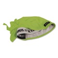 Cooling Gear | Ergodyne 12476 Chill-Its 6615 One Size Fits Most High-Performance Bandana Doo Rag with Terry Cloth Sweatband - Lime image number 1