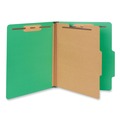 Office Jansan | Universal UNV10202 Bright Colored Pressboard Classification Folders - Letter, Emerald Green (10/Box) image number 1