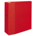  | Avery 79586 Heavy-Duty 11 in. x 8.5 in. 5 in. Capacity 3 Locking One Touch EZD Rings Non-View Binder with DuraHinge and Thumb Notch - Red image number 1
